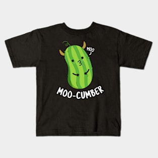 Moo-cumber Funny Veggie Cucumber Pun Kids T-Shirt